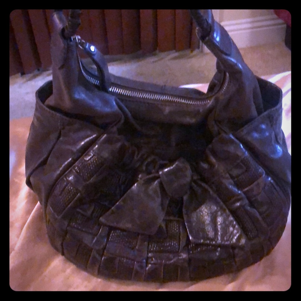 LOCKHEART brown leather bag!